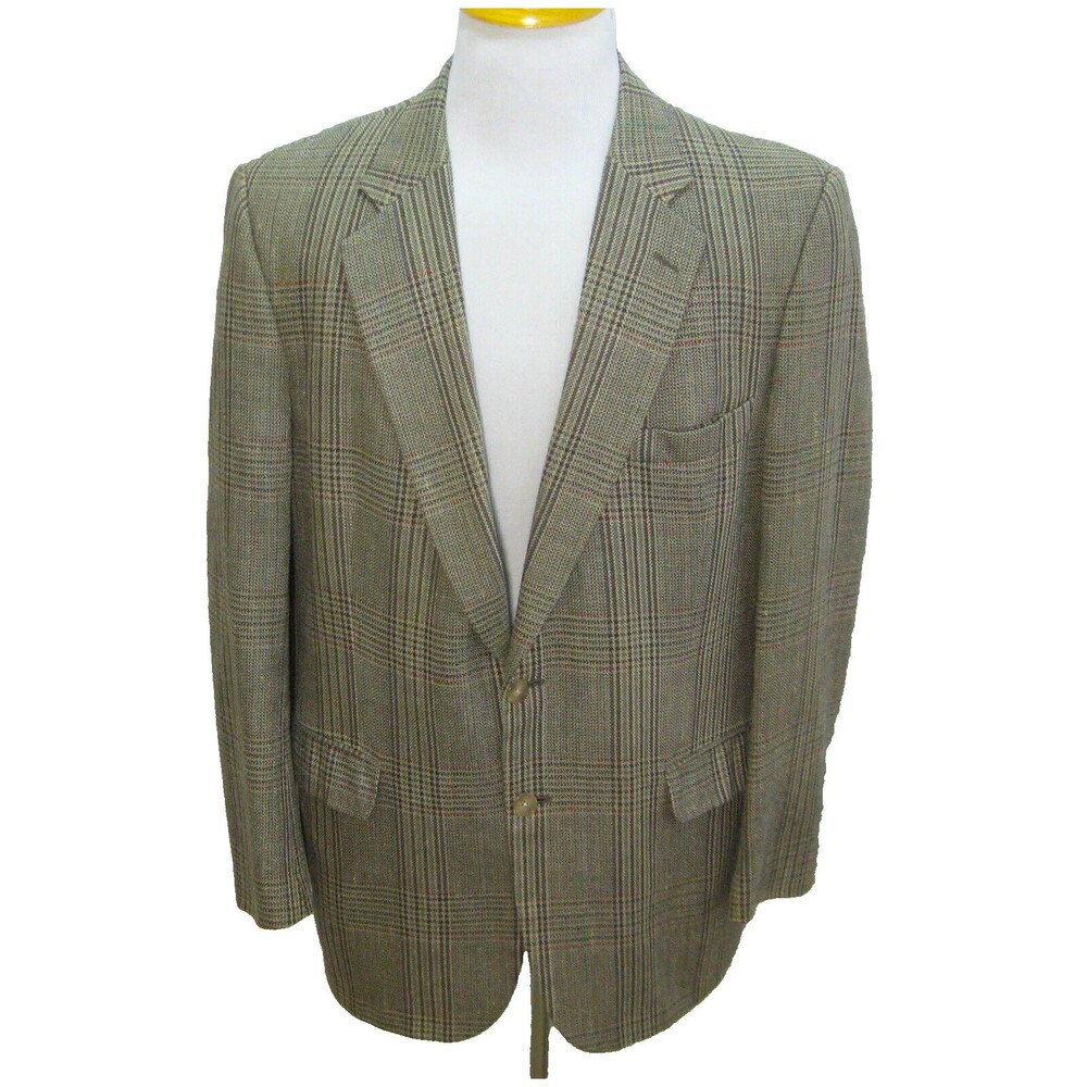BURBERRY Men's (Size 42R) Brown 2 Button Wool Sport Coat Blazer Suit Jacket